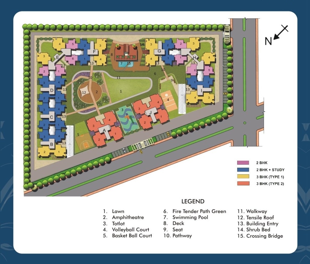 This is the site plan of Rajhans Residency Society
